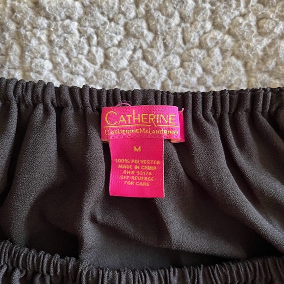 Catherine MaLandrino Black Circle Blouse, Sz M, EUC - Picture 4 of 5